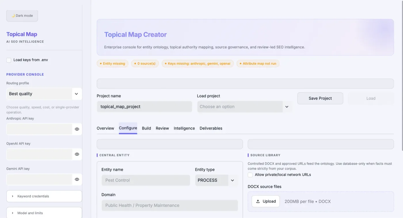 Topical Map Creator